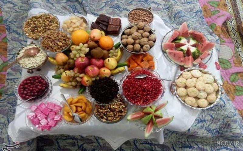 ساده ترین سفره شب یلدا ساده ترین سفره شب یلدا