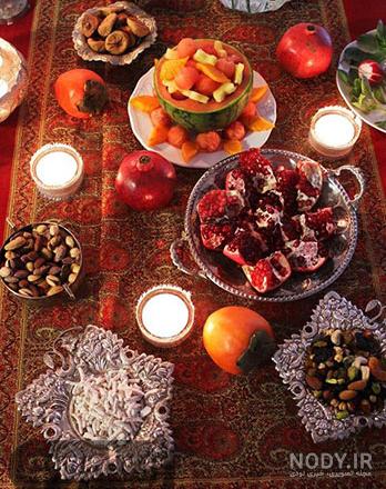ساده ترین سفره شب یلدا ساده ترین سفره شب یلدا