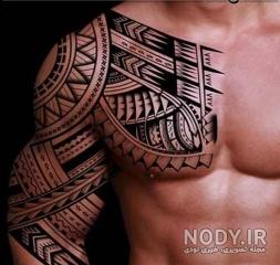 طرح تاتو روی بازو