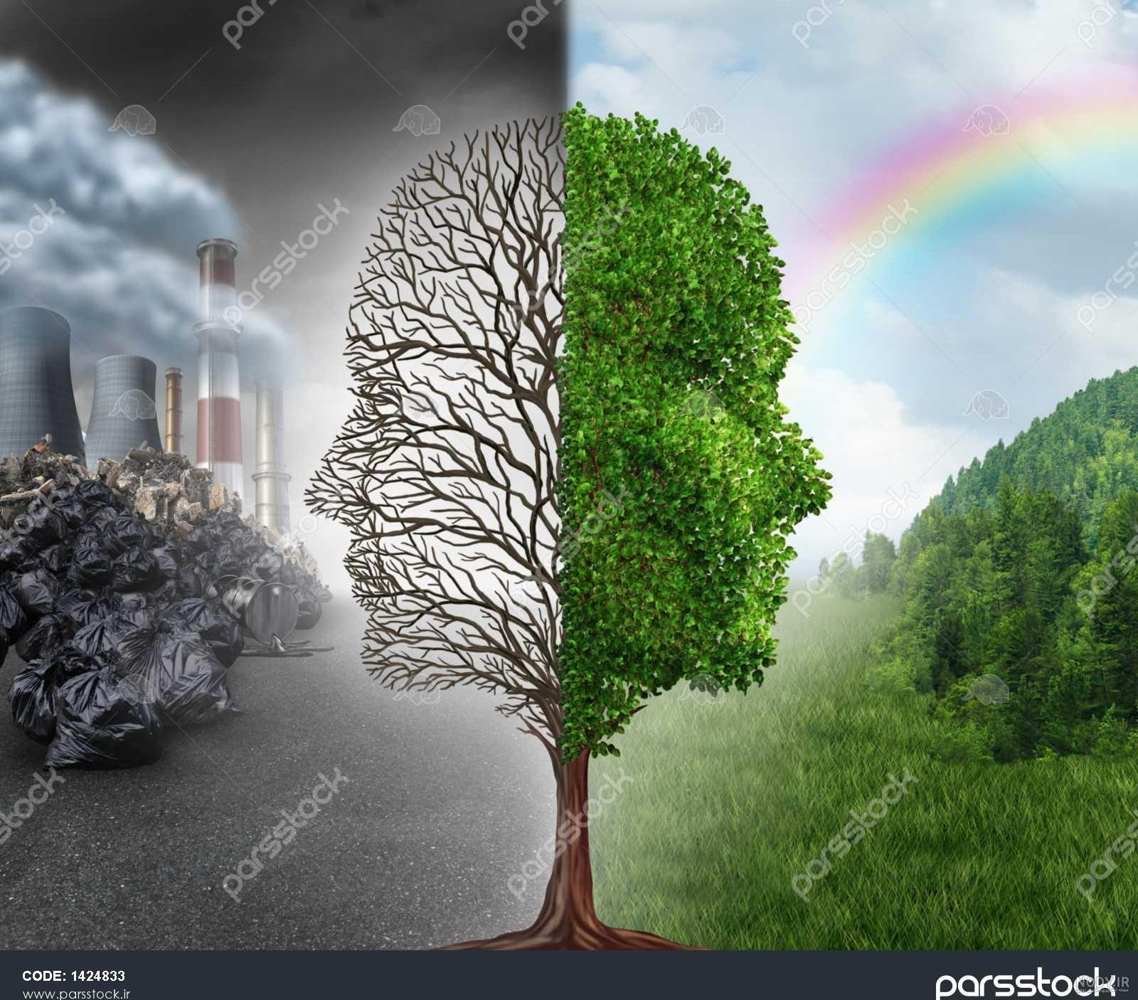 عکس آلودگی هوا کارتونی