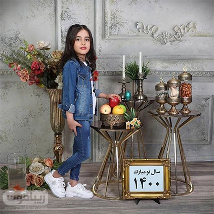 عکس بچه با هفت سین عکس بچه با هفت سین