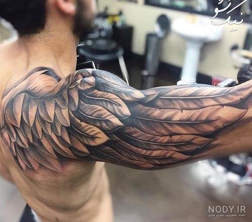 عکس تاتو روی بازو مردانه