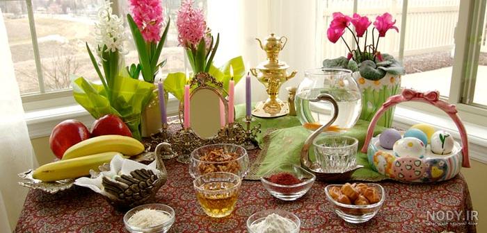 عکس سفره هفت سین ساده و شیک عکس سفره هفت سین ساده و شیک
