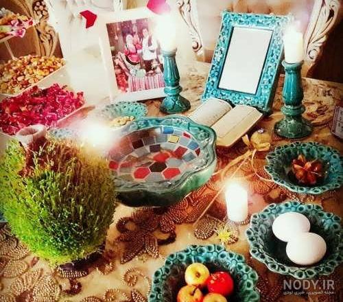 عکس سفره هفت سین عید نوروز ۱۴۰۰ عکس سفره هفت سین عید نوروز ۱۴۰۰