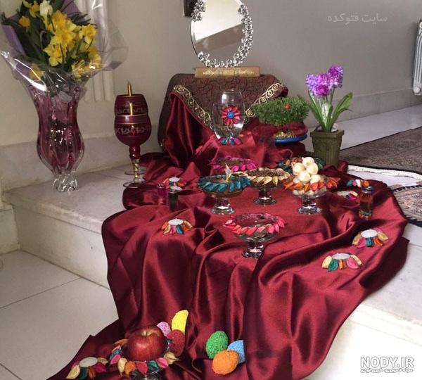 عکس سفره هفت سین لاکچری عکس سفره هفت سین لاکچری