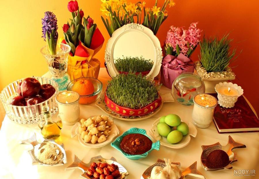 عکس سفره هفت سین کارتونی عکس سفره هفت سین کارتونی