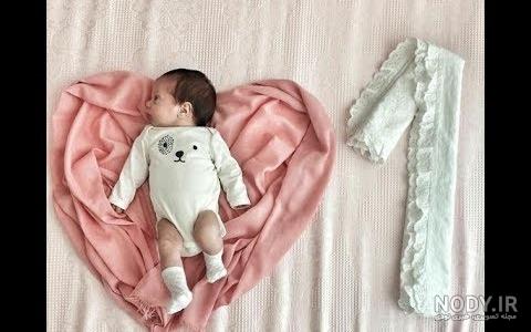 عکس ماهگرد نوزاد با شکلات