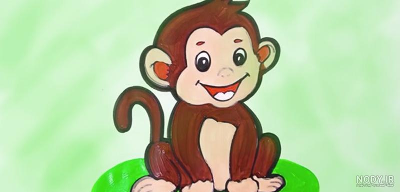 عکس میمون رنگ