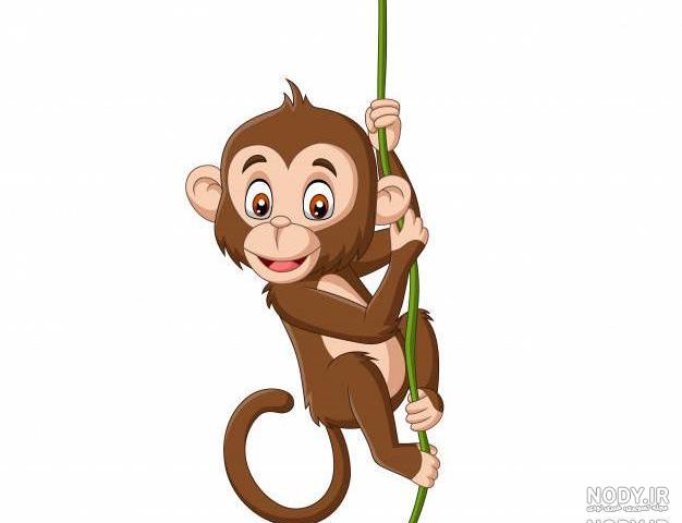 عکس میمون کارتونی با موز
