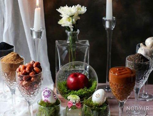 عکس هفت سین با جام کریستال