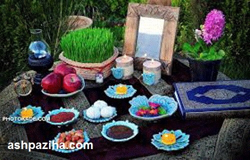 عکس هفت سین عید با نمد