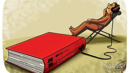 عکس کتاب خواندن دخترانه