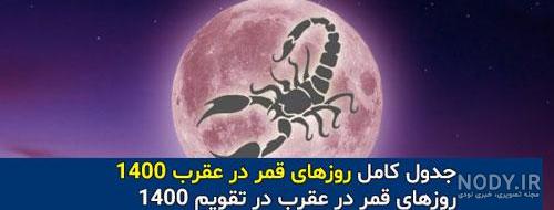 قمر در عقرب ۱۴۰۰ هدانا قمر در عقرب ۱۴۰۰ هدانا