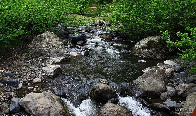 نقاشی در مورد چشمه و سنگ