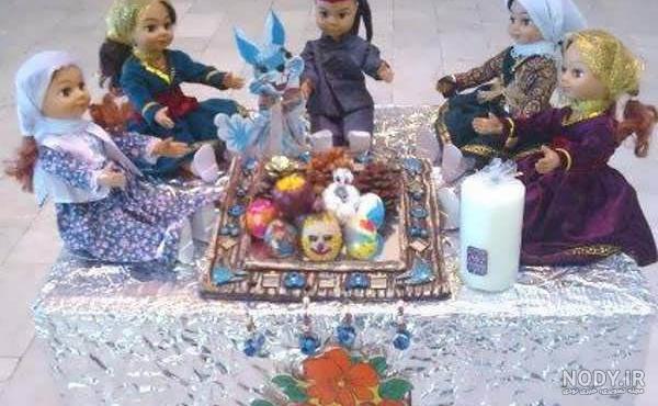نقاشی سفره هفت سین کلاس اول
