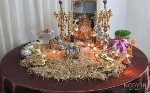هفت سین روی میز عسلی هفت سین روی میز عسلی