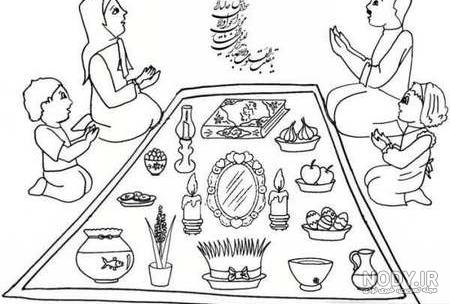 کاردستی سفره هفت سین ساده