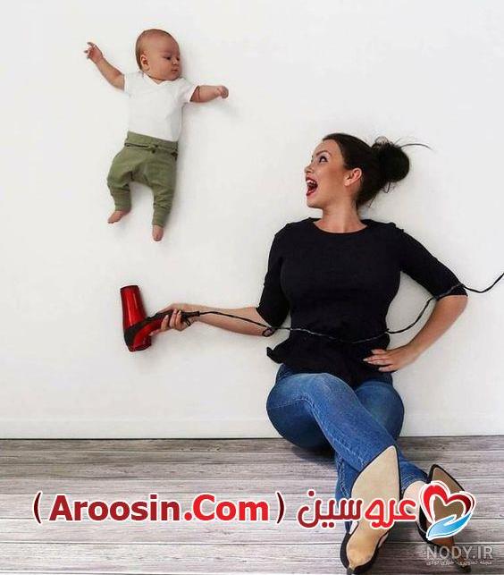 ایده عکس نوزاد با بادکنک