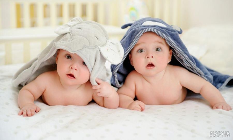 عکس سیسمونی نوزاد دوقلو دختر و پسر عکس سیسمونی نوزاد دوقلو دختر و پسر