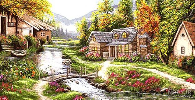 عکس کلبه جنگلی رویایی عکس کلبه جنگلی رویایی