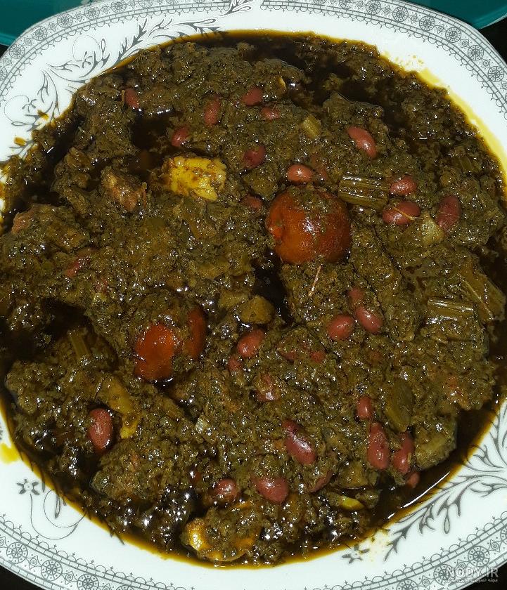 خورش کرفس با لوبیا خورش کرفس با لوبیا