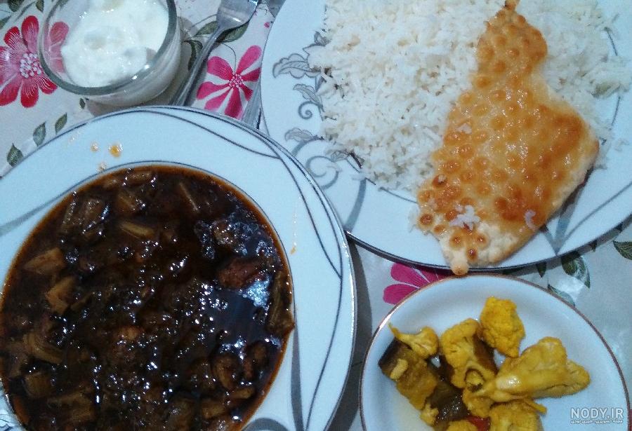 خورش کرفس با لوبیا