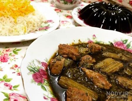 خورش کرفس با لپه