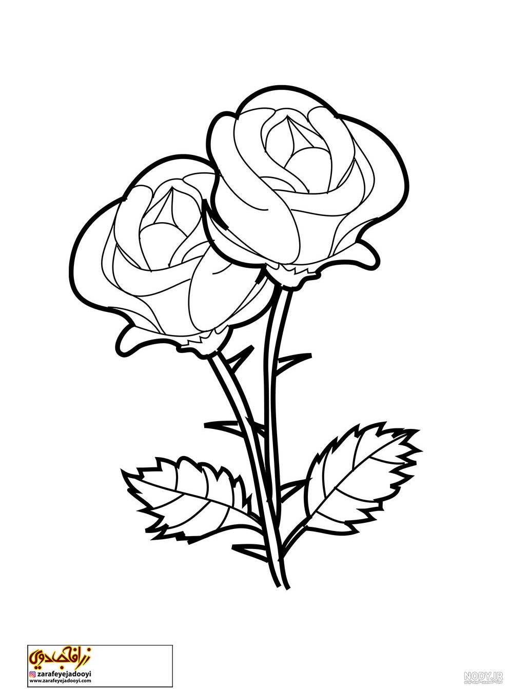 طرح ساده شده گل