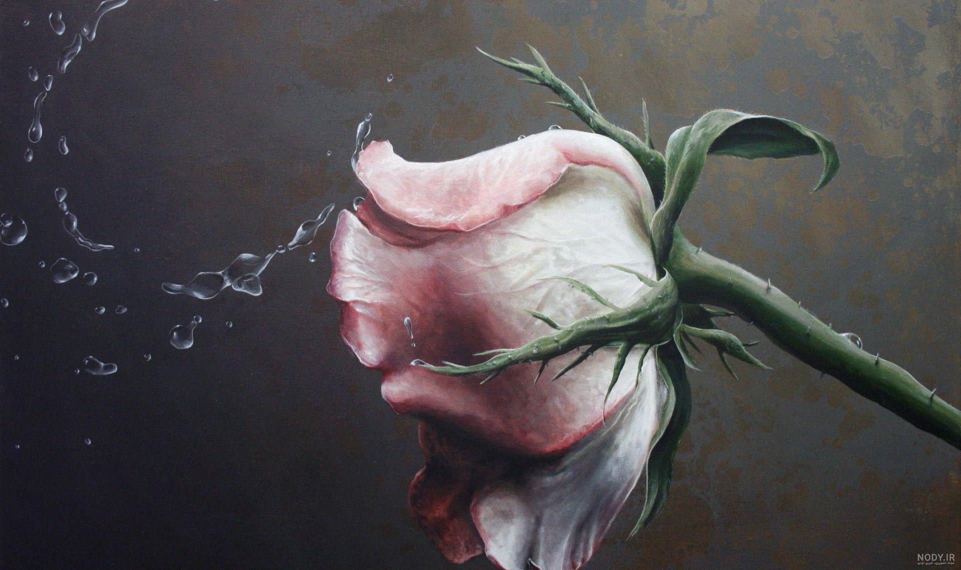 طرح گل ساده برای نقاشی