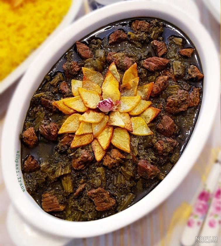 طرز تهیه خورشت کرفس مجلسی با لوبیا طرز تهیه خورشت کرفس مجلسی با لوبیا