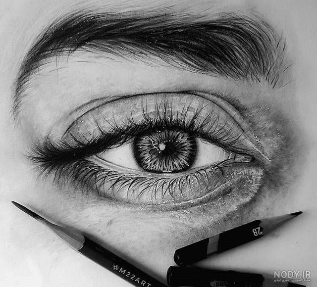 نقاشی سیاه قلم دخترانه