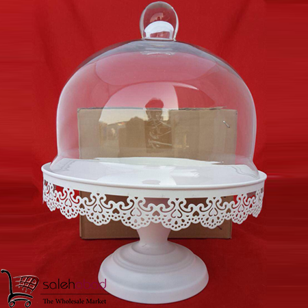 کیک خوری پایه دار چوبی