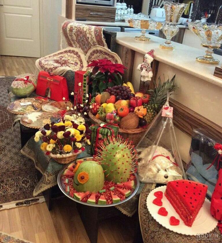 تزیین هدایای شب یلدا برای عروس تزیین هدایای شب یلدا برای عروس