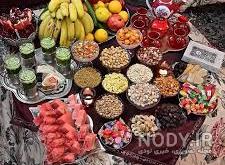 تزیین پالتوی عروس شب یلدا تزیین پالتوی عروس شب یلدا