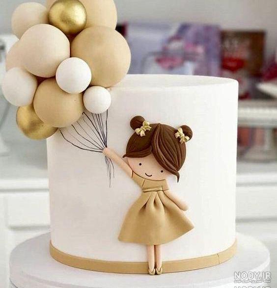 تزیین کیک تولد دخترانه جدید