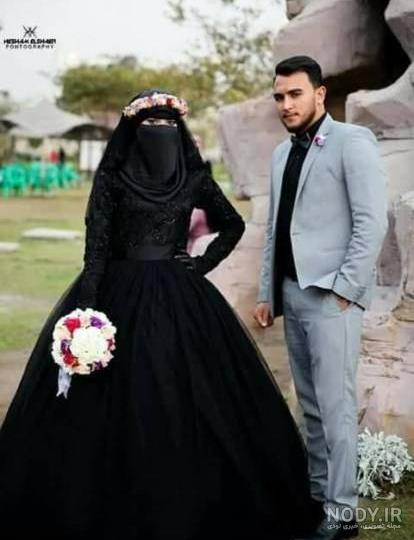 عکس لباس عروس مشکی