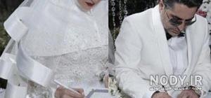 عکس ژیلا صادقی در لباس عروس