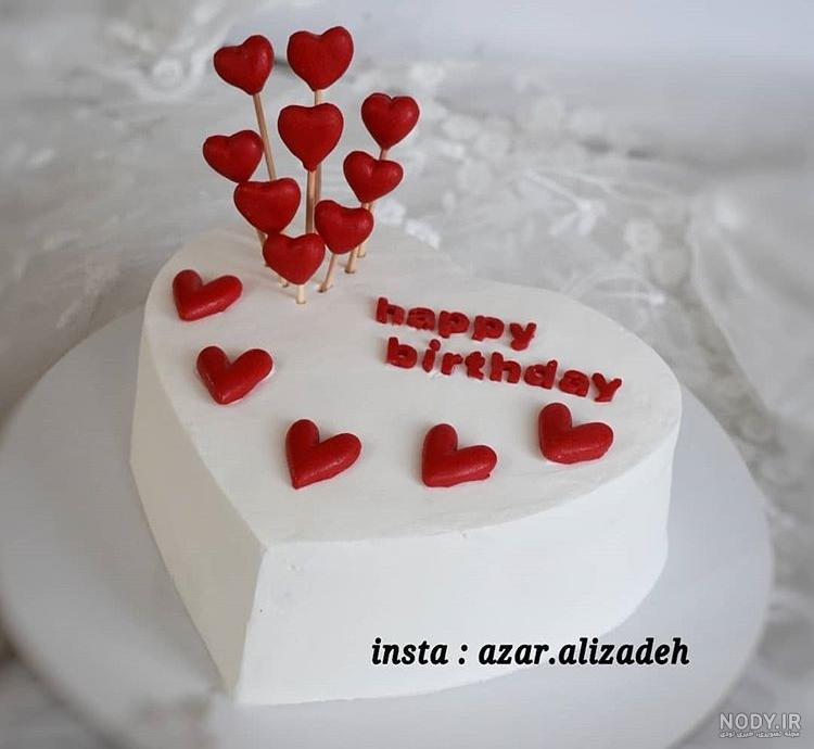عکس کیک قلب شکسته