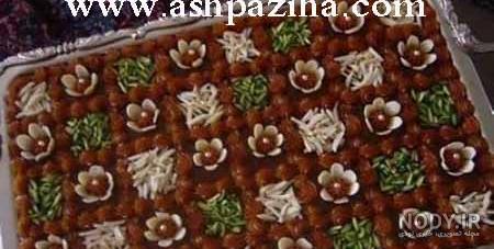 آموزش تزیین حلوا حصیری