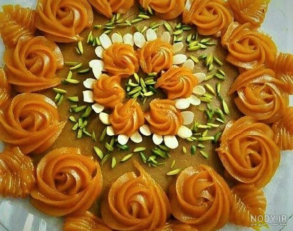 آموزش تزیین حلوا مجلسی