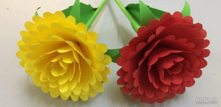 آموزش ساخت گل با کاغذ رنگی برای تولد