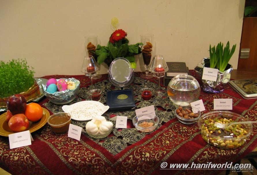 سفره هفت سین لاکچری