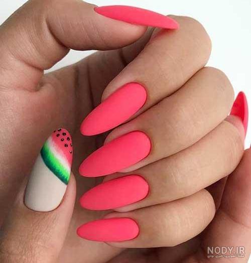 طرح ناخن شب یلدا ساده