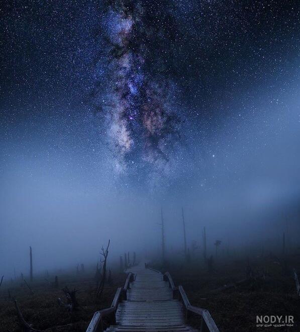 عکس از آسمان شب عکس از آسمان شب