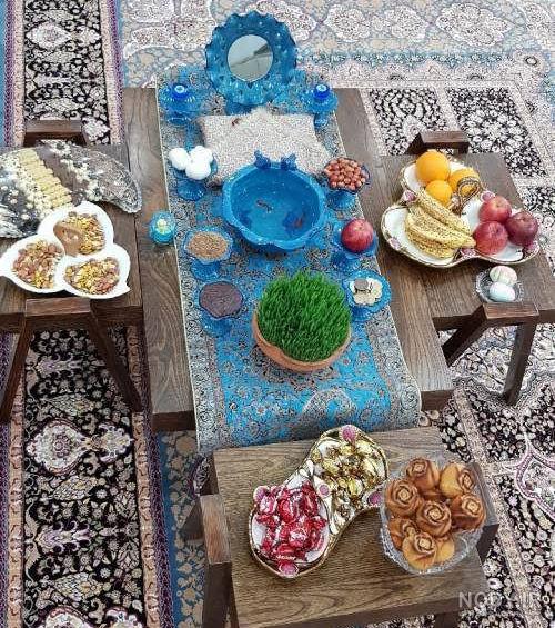عکس از سفره هفت سین ساده و زیبا