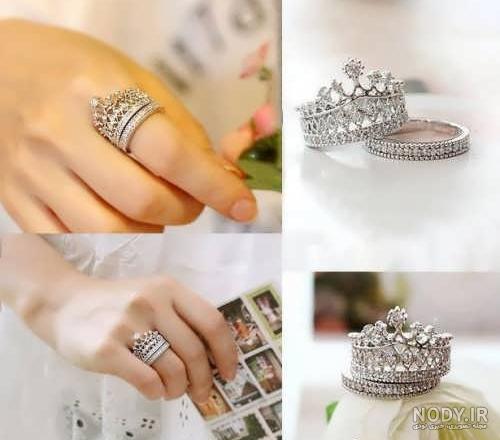 عکس حلقه ست نقره عکس حلقه ست نقره