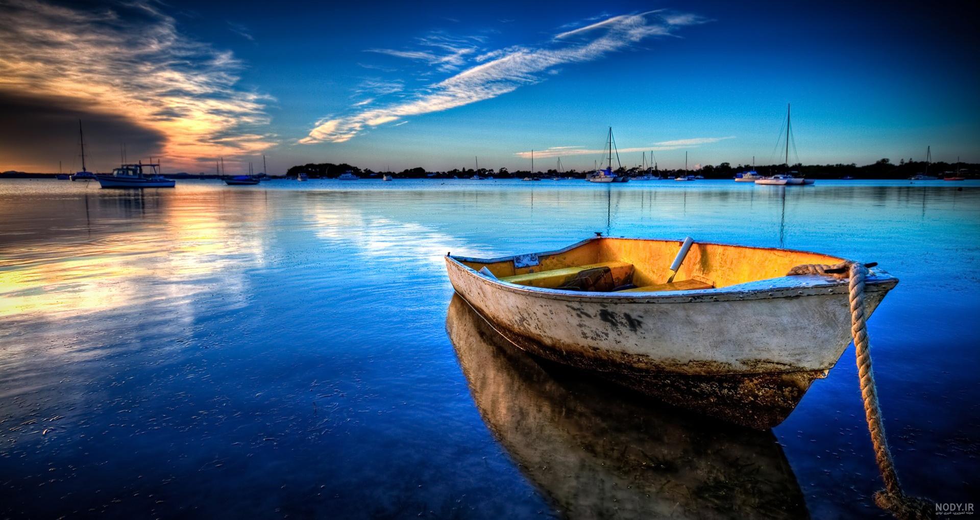 عکس دریای آرام در شب عکس دریای آرام در شب