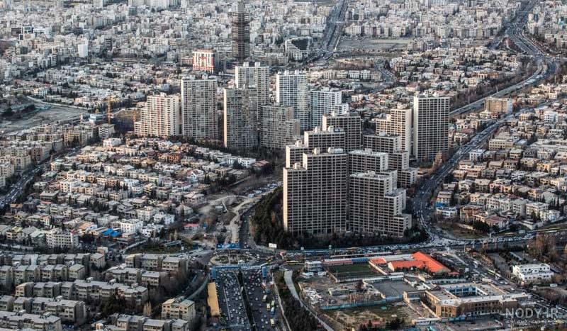 عکس شهر تهران از بالا