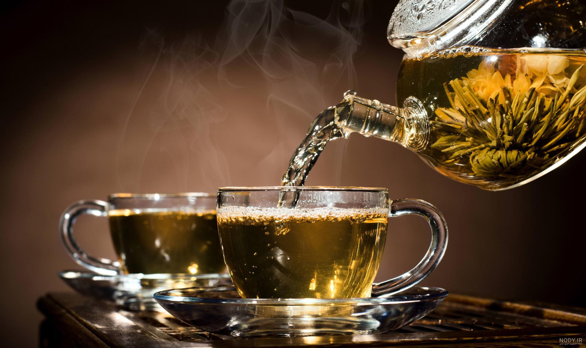 عکس فنجان چای و کتاب