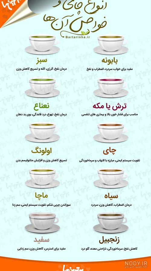 عکس لیوان چای در دست